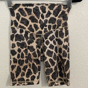 NWOT- Aerie-Offline animal print super soft bike shorts- Size small